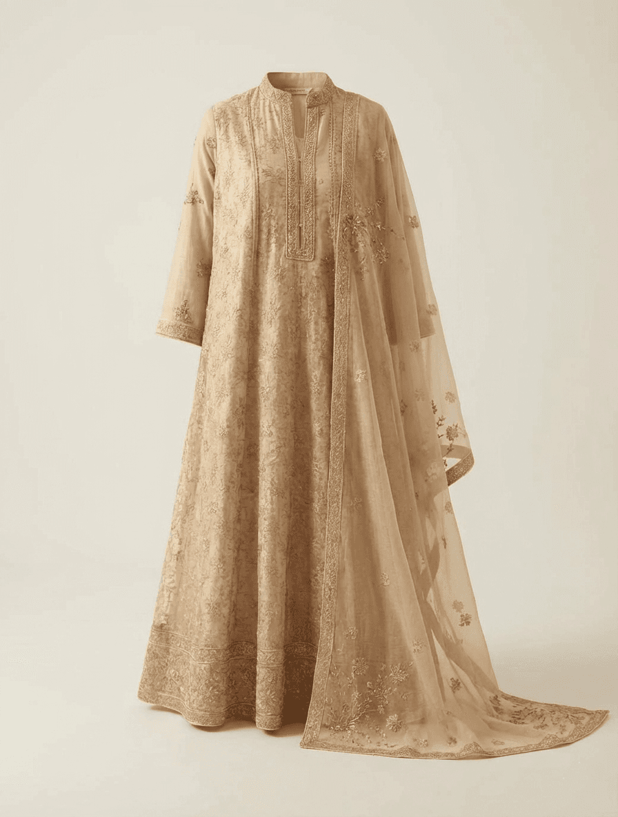 Silk Embroidered Kurtha thumbnail 3